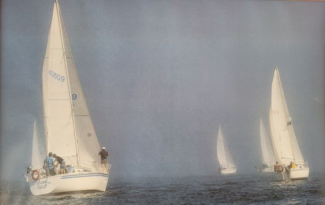 Le parcours du Boeu, course amicale de voilier !